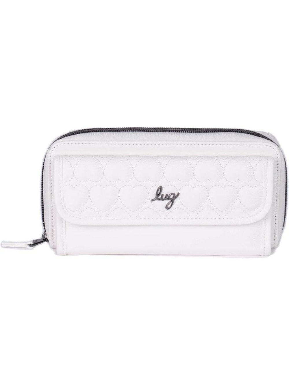 Satin Luxe RFID Wallet - Stylish Kickflip Love Design, Secure & Chic Accessory